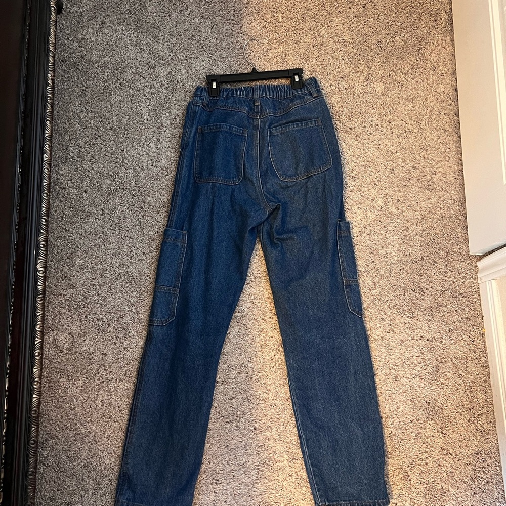 Denim Cargo Pants